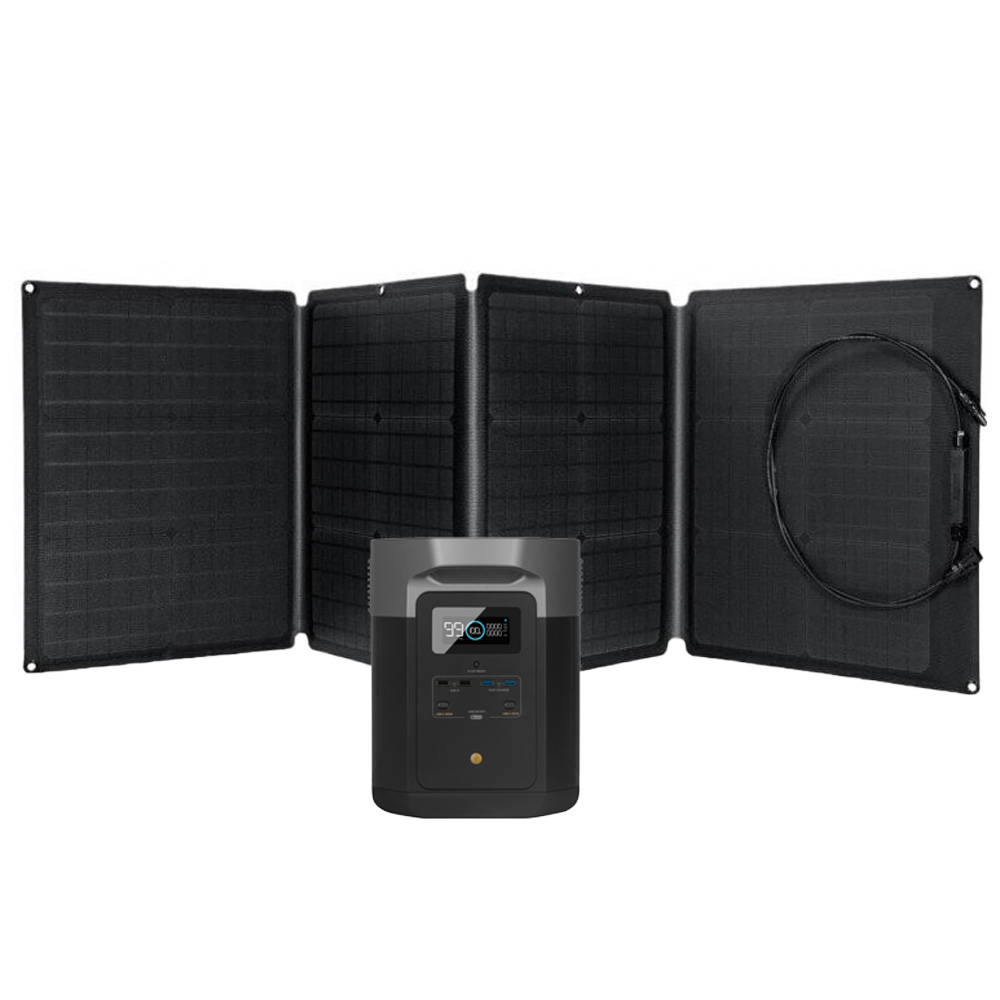 EcoFlow Delta Max 1600 1612Wh Portable Powerstation mit 110W Solarmodul
