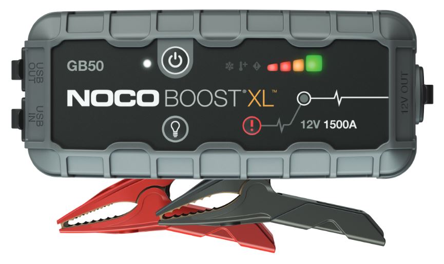 NOCO Boost XL GB50 1500A 12V UltraSafe Starthilfe Powerbank, Auto Batterie  Booster, Tragbare USB Ladegerät, Starthilfekabel und Überbrückungskabel für  bis zu 7,0L Benzin und 4,5L Dieselmotoren : : Auto & Motorrad