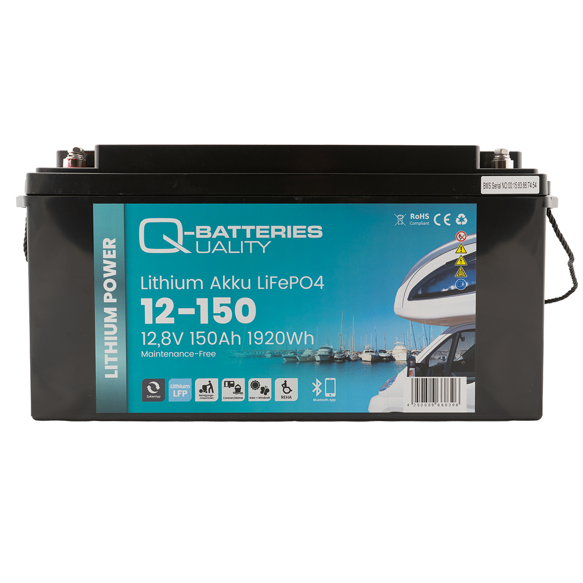 Q-Batteries Lithium Akku 12-150 12,8V 150Ah 1920Wh LiFePO4 ab 862,35 €
