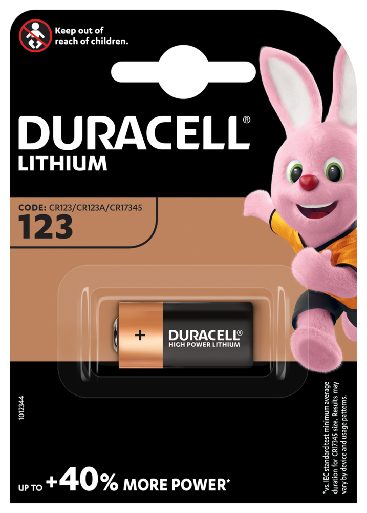 Duracell HIGH POWER LITHIUM 123 3V Fotobatterie CR17345 (1er Blister)  