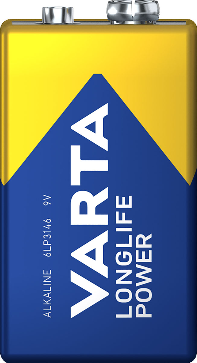 Varta Longlife Power 9V Block Batterie 4922 6LR61 (lose)