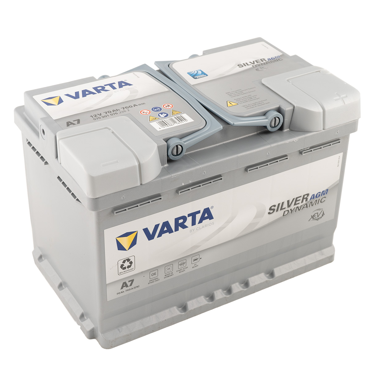 Varta E39 AGM Stop Start Car Battery (570 901 076) (096) 12V 70Ah - Heavy  Duty