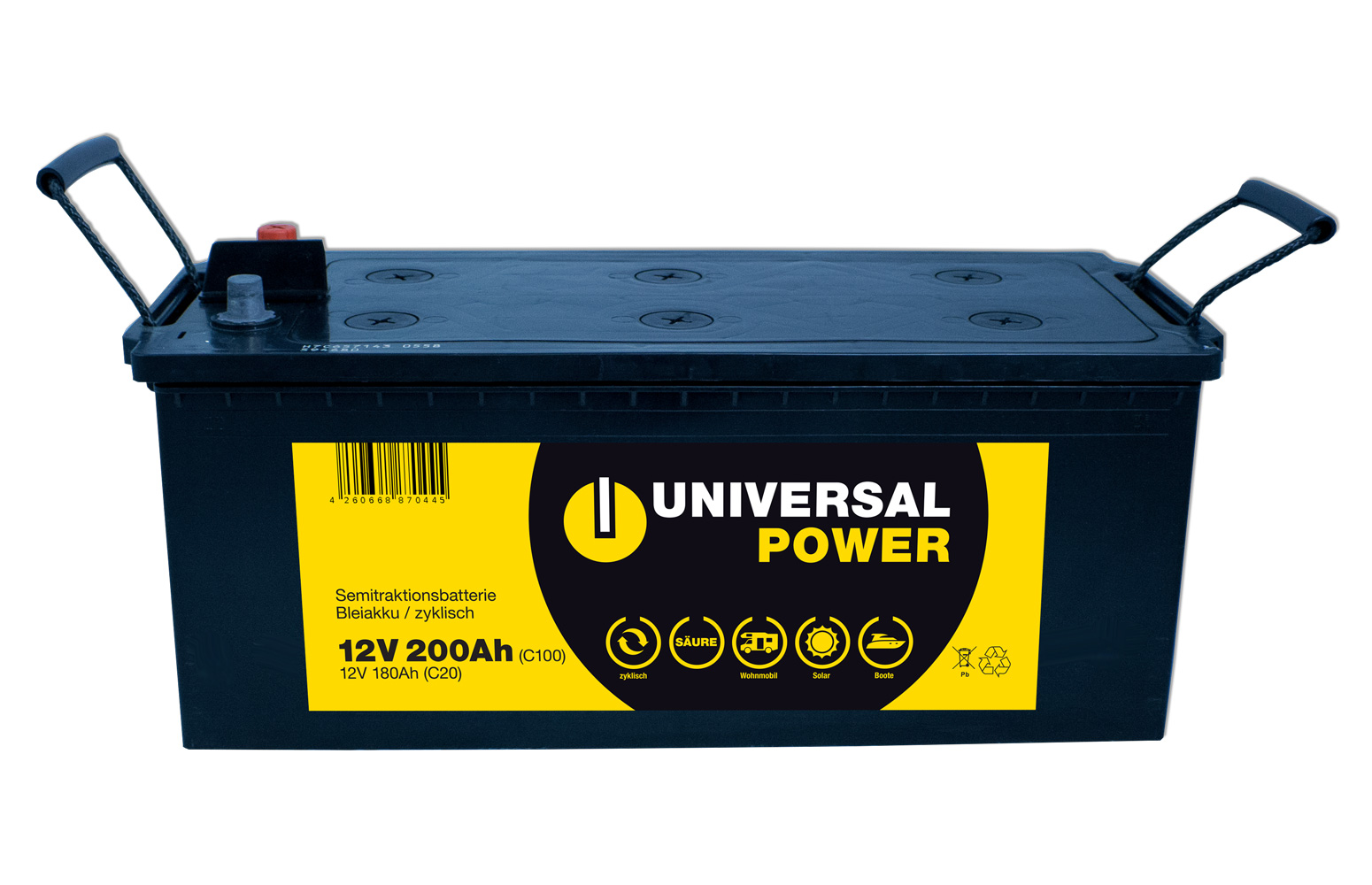 Universal Power UPA12-200 12V 200Ah Solar Batterie