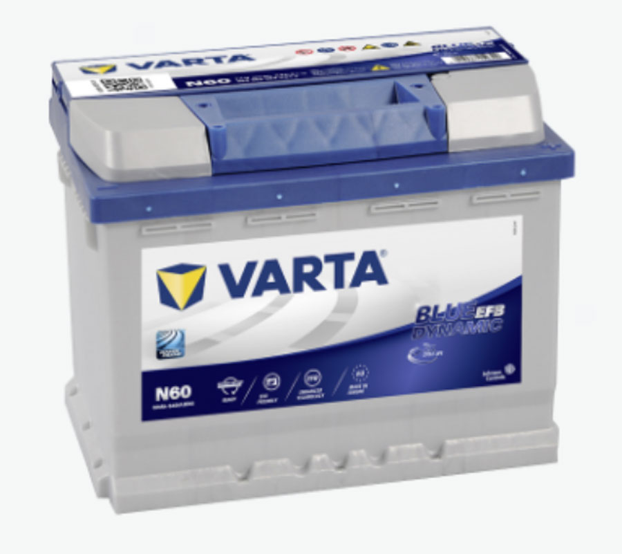 VARTA N60 Blue Dynamic EFB 60Ah 640A Autobatterie Start-Stop 560 500 064